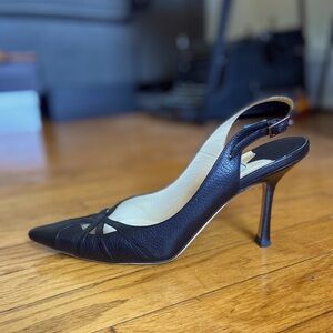 Jimmy Choo point toe sling back heels